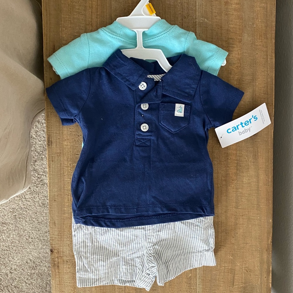Whales 3 piece set for newborns NWT